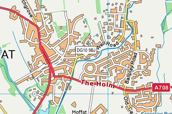 DG10 9BJ map - OS VectorMap District (Ordnance Survey)