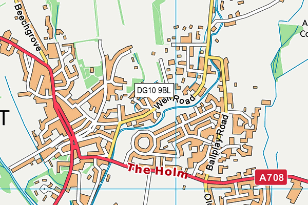 DG10 9BL map - OS VectorMap District (Ordnance Survey)