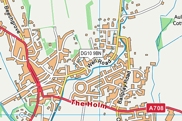 DG10 9BN map - OS VectorMap District (Ordnance Survey)