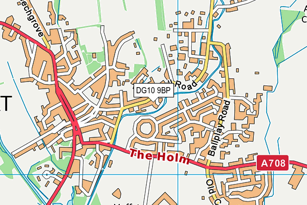 DG10 9BP map - OS VectorMap District (Ordnance Survey)