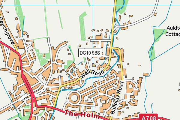 DG10 9BS map - OS VectorMap District (Ordnance Survey)