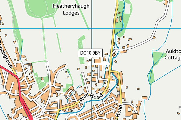 DG10 9BY map - OS VectorMap District (Ordnance Survey)