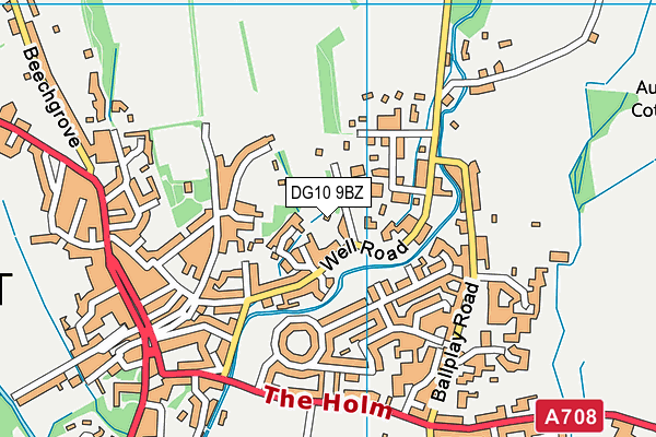 DG10 9BZ map - OS VectorMap District (Ordnance Survey)