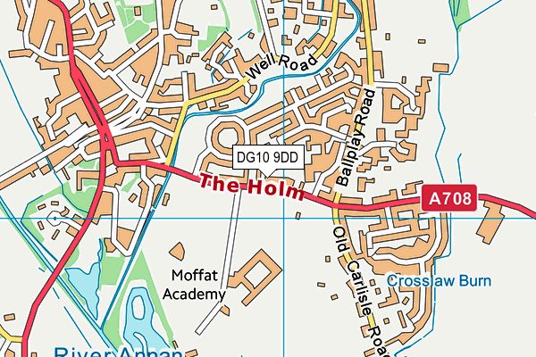 DG10 9DD map - OS VectorMap District (Ordnance Survey)