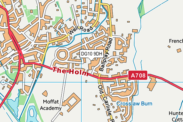 DG10 9DH map - OS VectorMap District (Ordnance Survey)