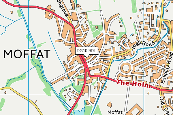 DG10 9DL map - OS VectorMap District (Ordnance Survey)