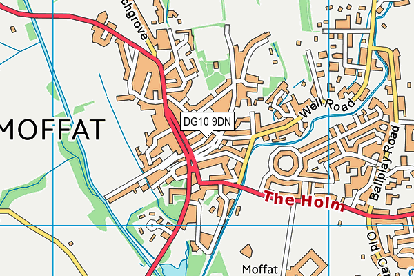 DG10 9DN map - OS VectorMap District (Ordnance Survey)