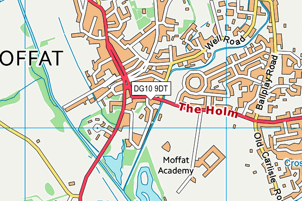 DG10 9DT map - OS VectorMap District (Ordnance Survey)