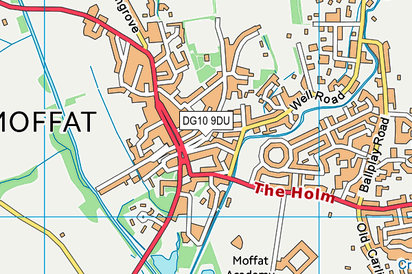 DG10 9DU map - OS VectorMap District (Ordnance Survey)