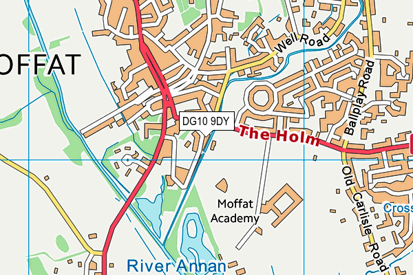 DG10 9DY map - OS VectorMap District (Ordnance Survey)