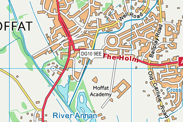 DG10 9EE map - OS VectorMap District (Ordnance Survey)