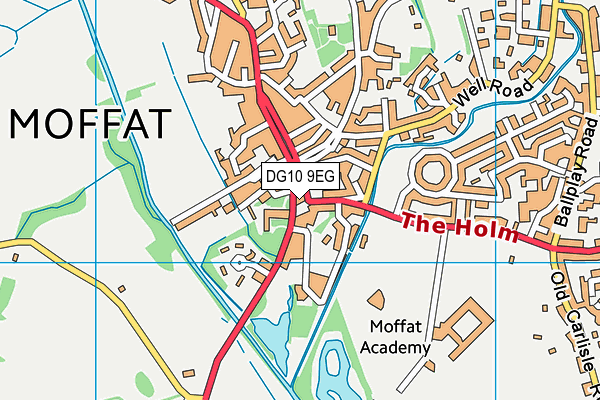 DG10 9EG map - OS VectorMap District (Ordnance Survey)