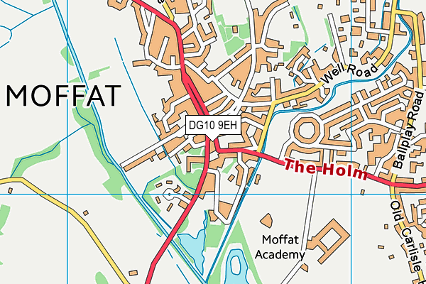 DG10 9EH map - OS VectorMap District (Ordnance Survey)