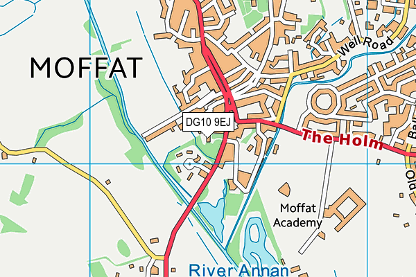 DG10 9EJ map - OS VectorMap District (Ordnance Survey)