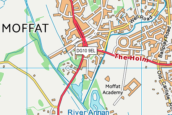 DG10 9EL map - OS VectorMap District (Ordnance Survey)