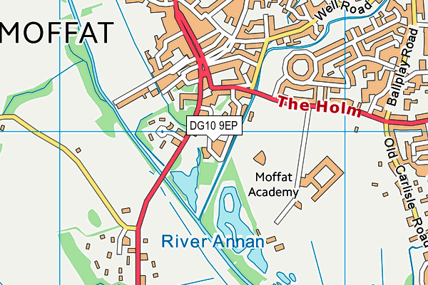 DG10 9EP map - OS VectorMap District (Ordnance Survey)