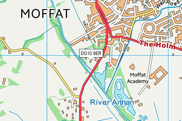 DG10 9ER map - OS VectorMap District (Ordnance Survey)