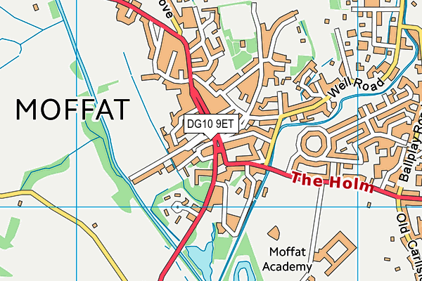 DG10 9ET map - OS VectorMap District (Ordnance Survey)