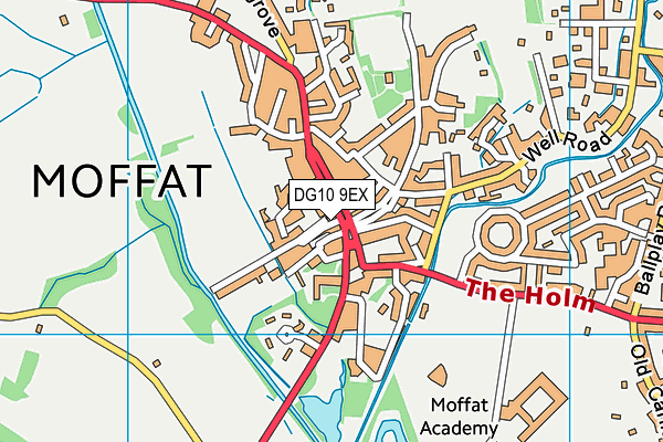 DG10 9EX map - OS VectorMap District (Ordnance Survey)