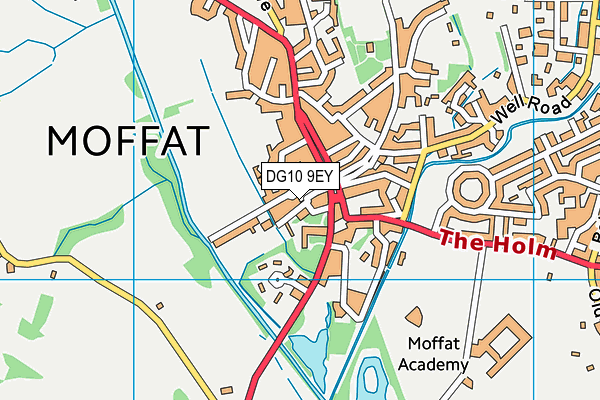 DG10 9EY map - OS VectorMap District (Ordnance Survey)