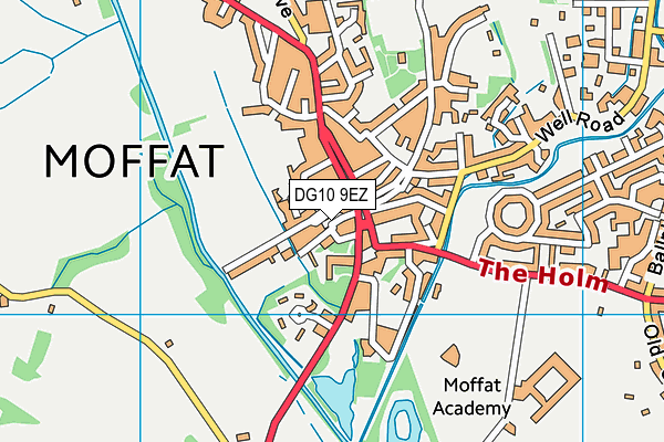 DG10 9EZ map - OS VectorMap District (Ordnance Survey)