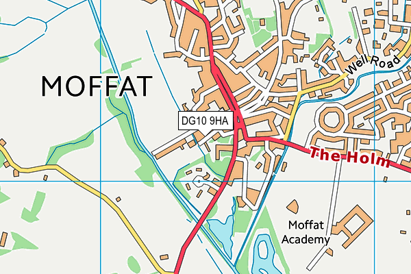 DG10 9HA map - OS VectorMap District (Ordnance Survey)