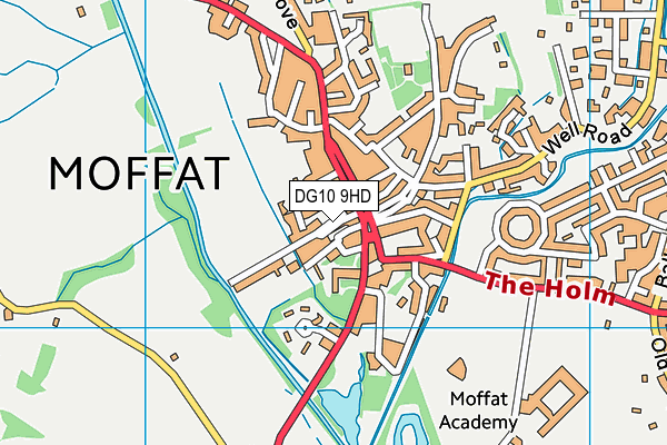 DG10 9HD map - OS VectorMap District (Ordnance Survey)