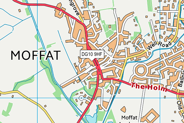 DG10 9HF map - OS VectorMap District (Ordnance Survey)