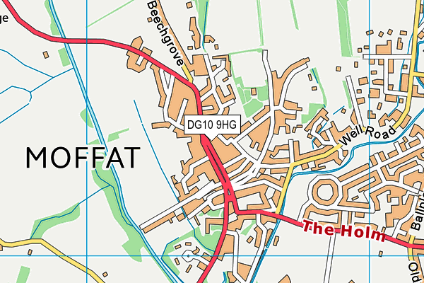 DG10 9HG map - OS VectorMap District (Ordnance Survey)