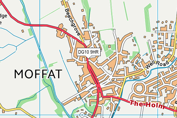 DG10 9HR map - OS VectorMap District (Ordnance Survey)