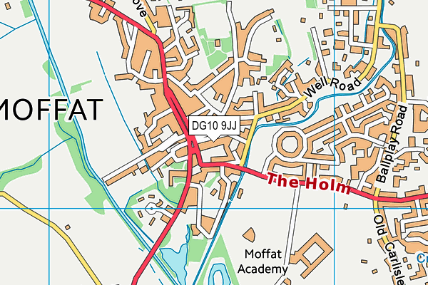 DG10 9JJ map - OS VectorMap District (Ordnance Survey)