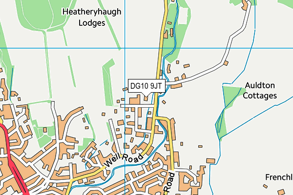 DG10 9JT map - OS VectorMap District (Ordnance Survey)