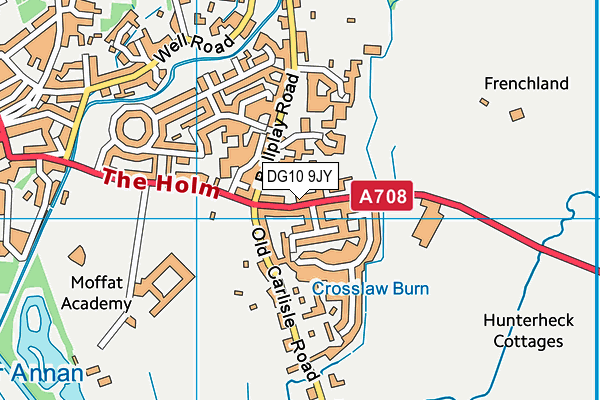 DG10 9JY map - OS VectorMap District (Ordnance Survey)