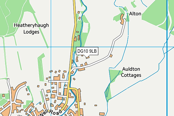 DG10 9LB map - OS VectorMap District (Ordnance Survey)