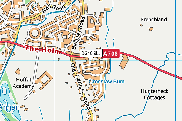 DG10 9LJ map - OS VectorMap District (Ordnance Survey)