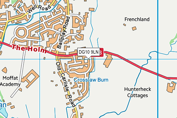 DG10 9LN map - OS VectorMap District (Ordnance Survey)