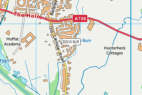 DG10 9LR map - OS VectorMap District (Ordnance Survey)