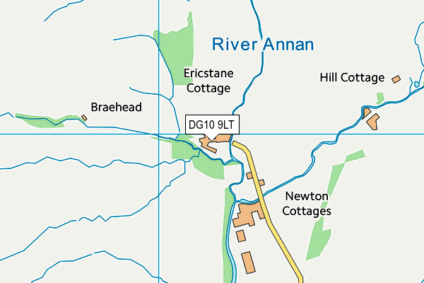 DG10 9LT map - OS VectorMap District (Ordnance Survey)