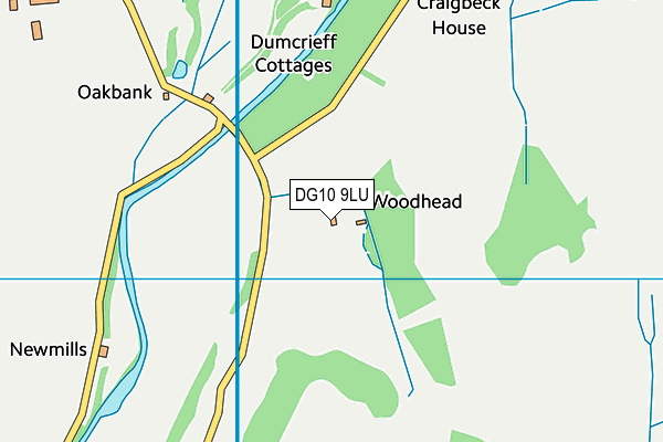 DG10 9LU map - OS VectorMap District (Ordnance Survey)