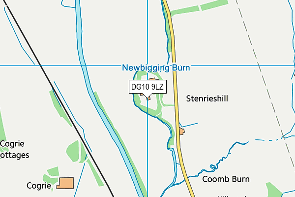 DG10 9LZ map - OS VectorMap District (Ordnance Survey)