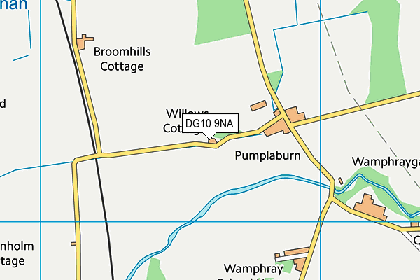 DG10 9NA map - OS VectorMap District (Ordnance Survey)