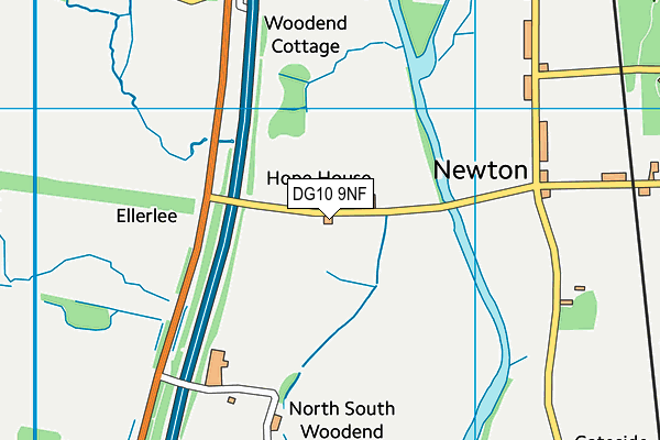 DG10 9NF map - OS VectorMap District (Ordnance Survey)