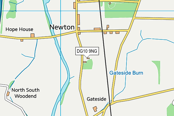 DG10 9NG map - OS VectorMap District (Ordnance Survey)