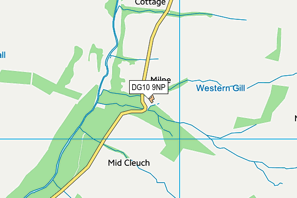 DG10 9NP map - OS VectorMap District (Ordnance Survey)