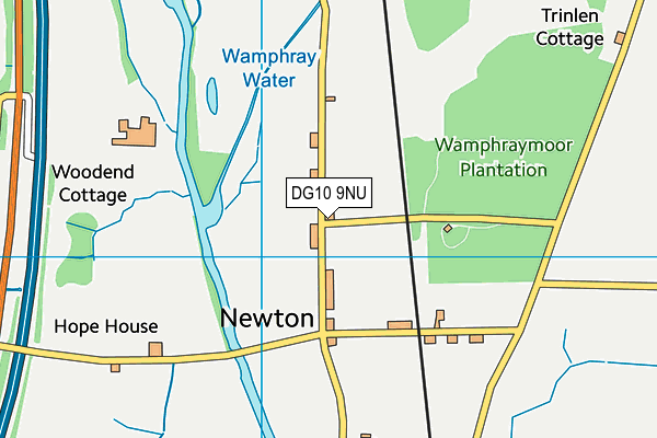 DG10 9NU map - OS VectorMap District (Ordnance Survey)