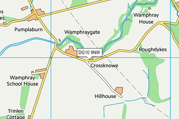 DG10 9NW map - OS VectorMap District (Ordnance Survey)