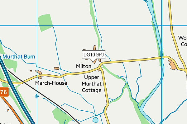 DG10 9PJ map - OS VectorMap District (Ordnance Survey)