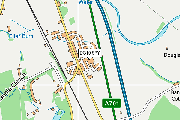 DG10 9PY map - OS VectorMap District (Ordnance Survey)