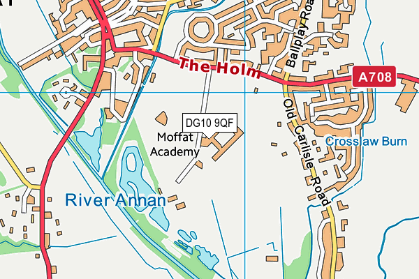 DG10 9QF map - OS VectorMap District (Ordnance Survey)