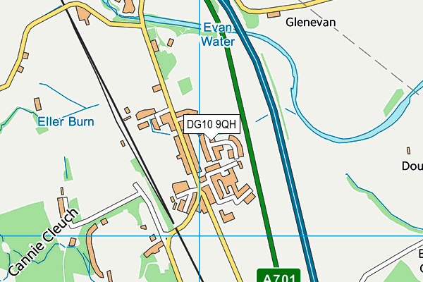 DG10 9QH map - OS VectorMap District (Ordnance Survey)